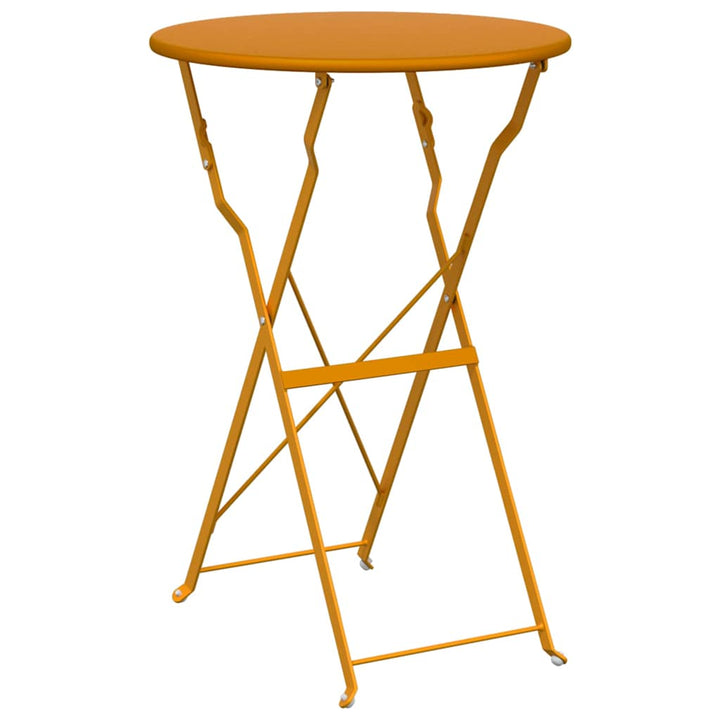 Bistrobord Sennepsgul Ø 50 x 71 cm Pulverlakeret stål
