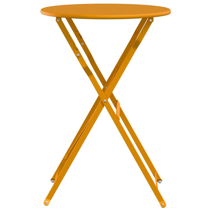 Bistrobord Sennepsgul Ø 50 x 71 cm Pulverlakeret stål