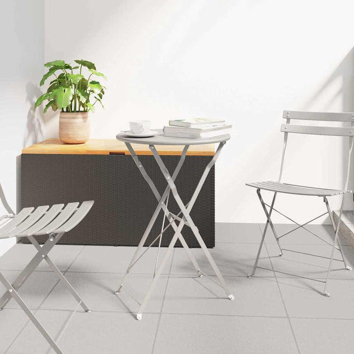 Bistrobord Beige Ø 50 x 71 cm Pulverlakeret stål