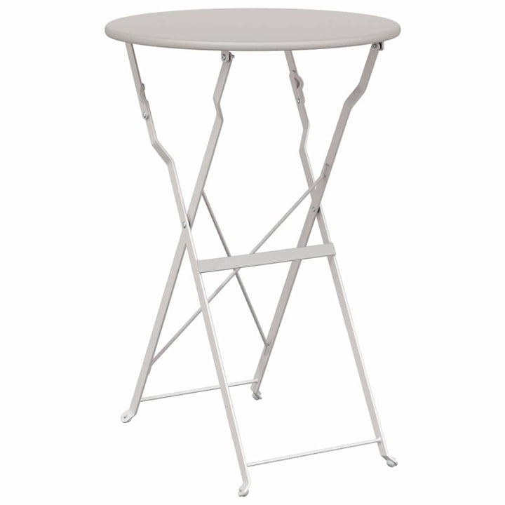 Bistrobord Beige Ø 50 x 71 cm Pulverlakeret stål