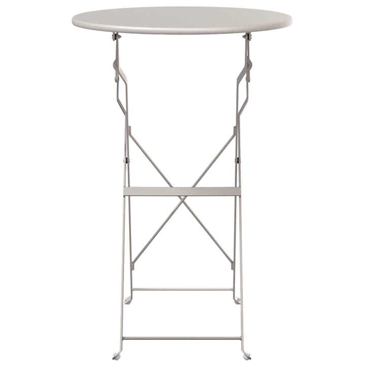 Bistrobord Beige Ø 50 x 71 cm Pulverlakeret stål
