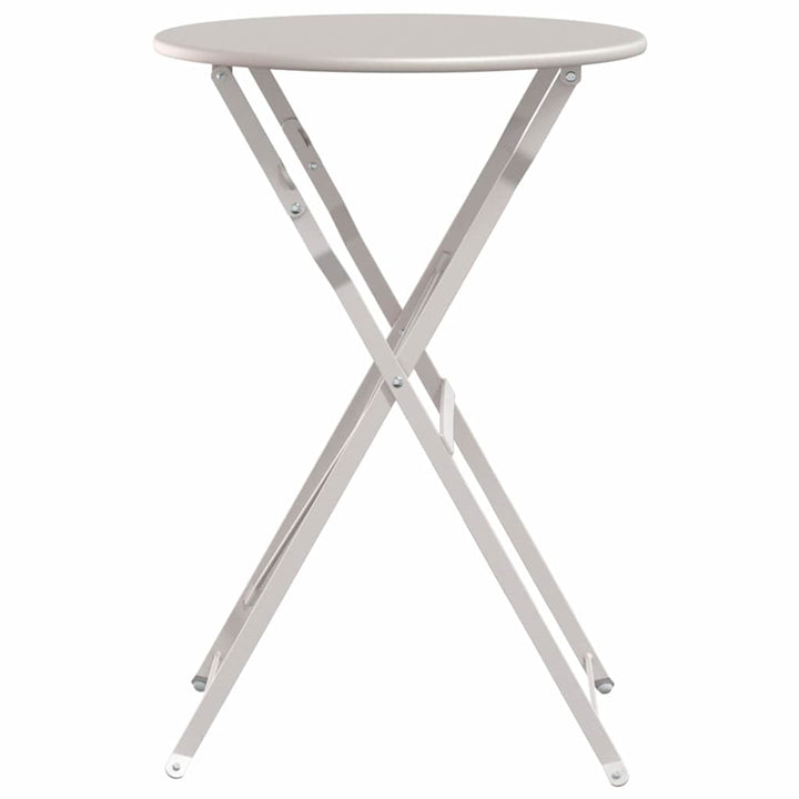 Bistrobord Beige Ø 50 x 71 cm Pulverlakeret stål
