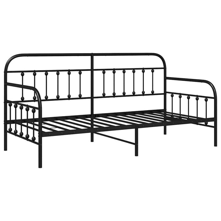 Dagsengramme Sort 100 x 200 cm Pulverlakeret stål