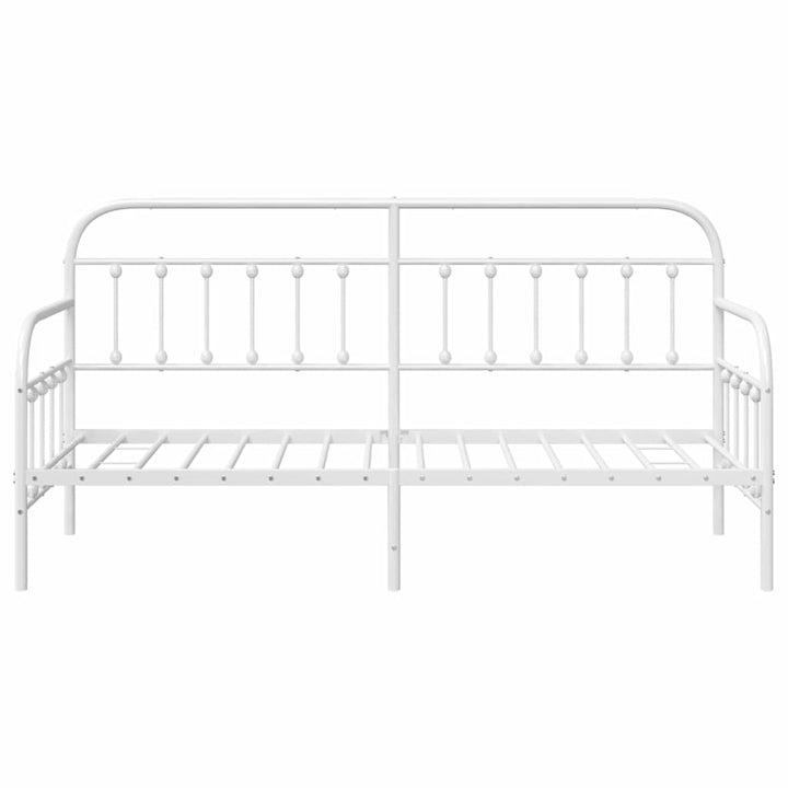 Dagsengramme Hvid 75 x 190 cm Pulverlakeret stål