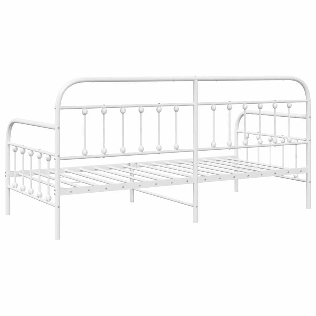 Dagsengramme Hvid 100 x 200 cm Pulverlakeret stål