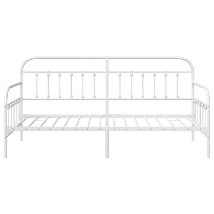 Dagsengramme Hvid 100 x 200 cm Pulverlakeret stål
