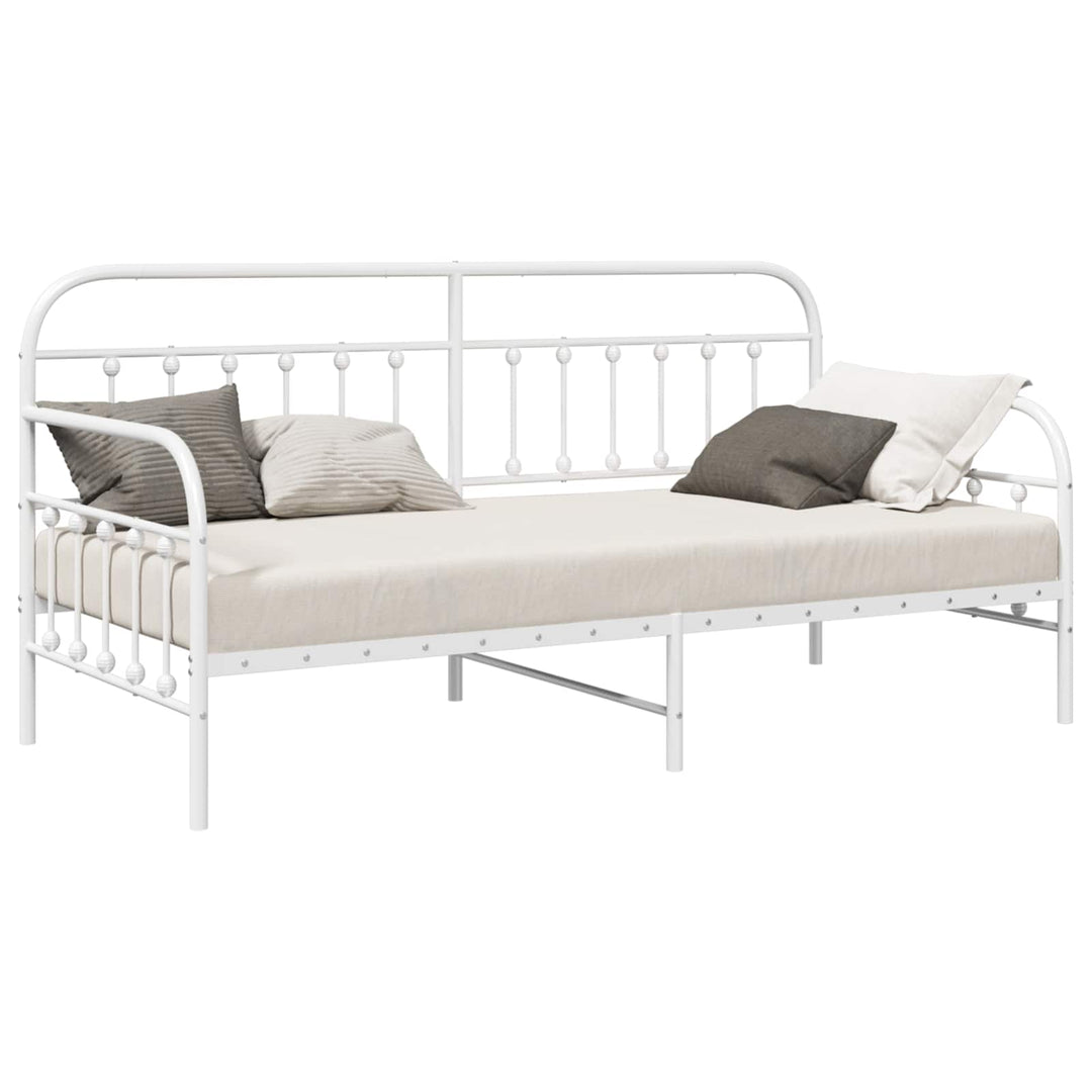 Dagsengramme Hvid 107 x 203 cm Pulverlakeret stål