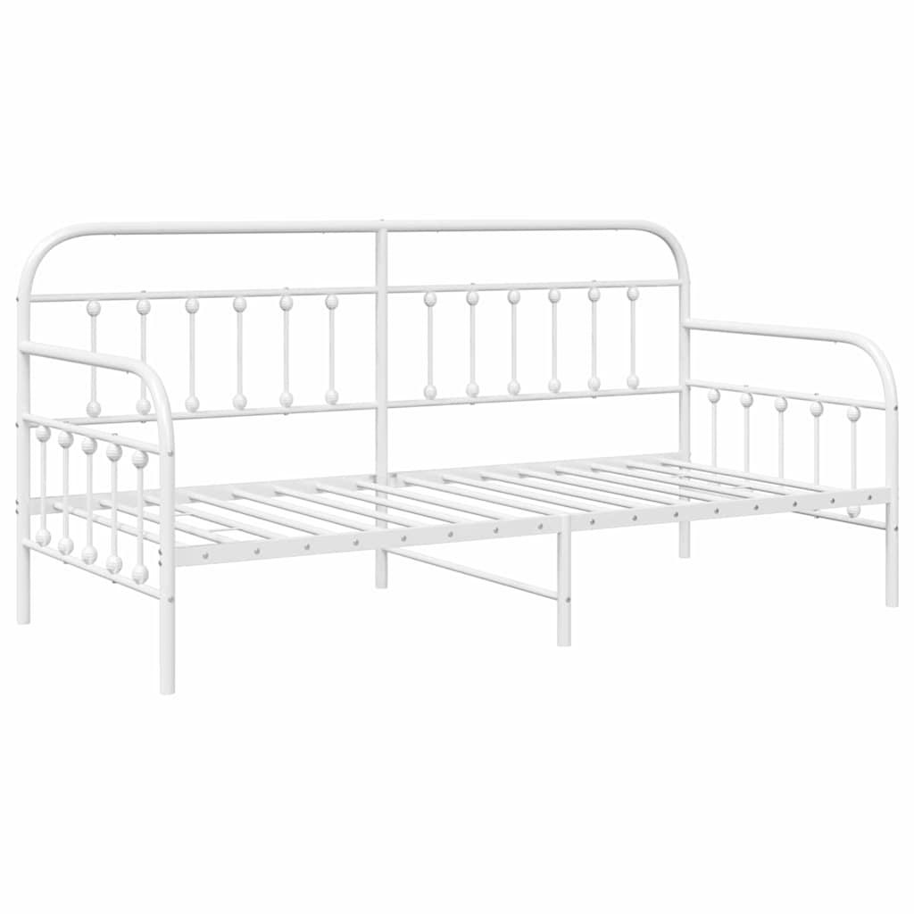 Dagsengramme Hvid 107 x 203 cm Pulverlakeret stål