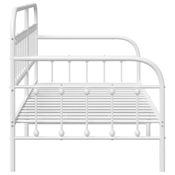 Dagsengramme Hvid 107 x 203 cm Pulverlakeret stål