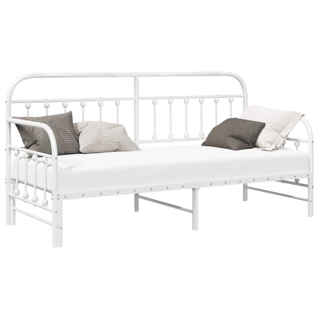 Dagsengramme Hvid 75 x 190 cm Pulverlakeret stål