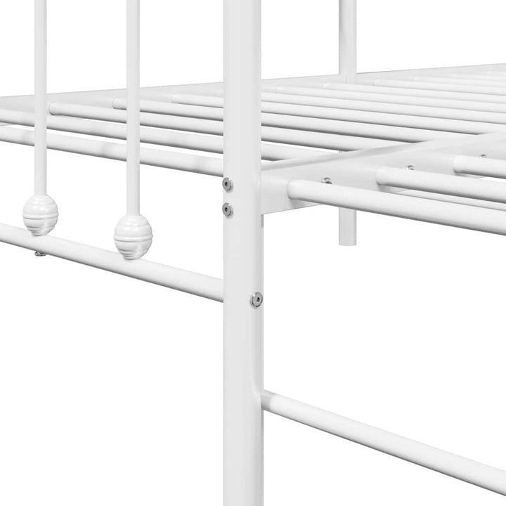 Dagsengramme Hvid 80 x 200 cm Pulverlakeret stål