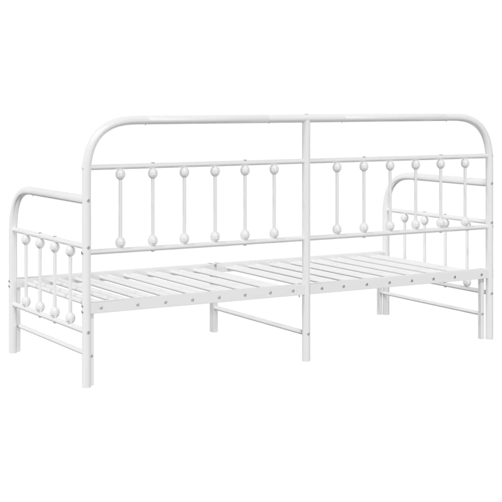 Dagsengramme Hvid 80 x 200 cm Pulverlakeret stål