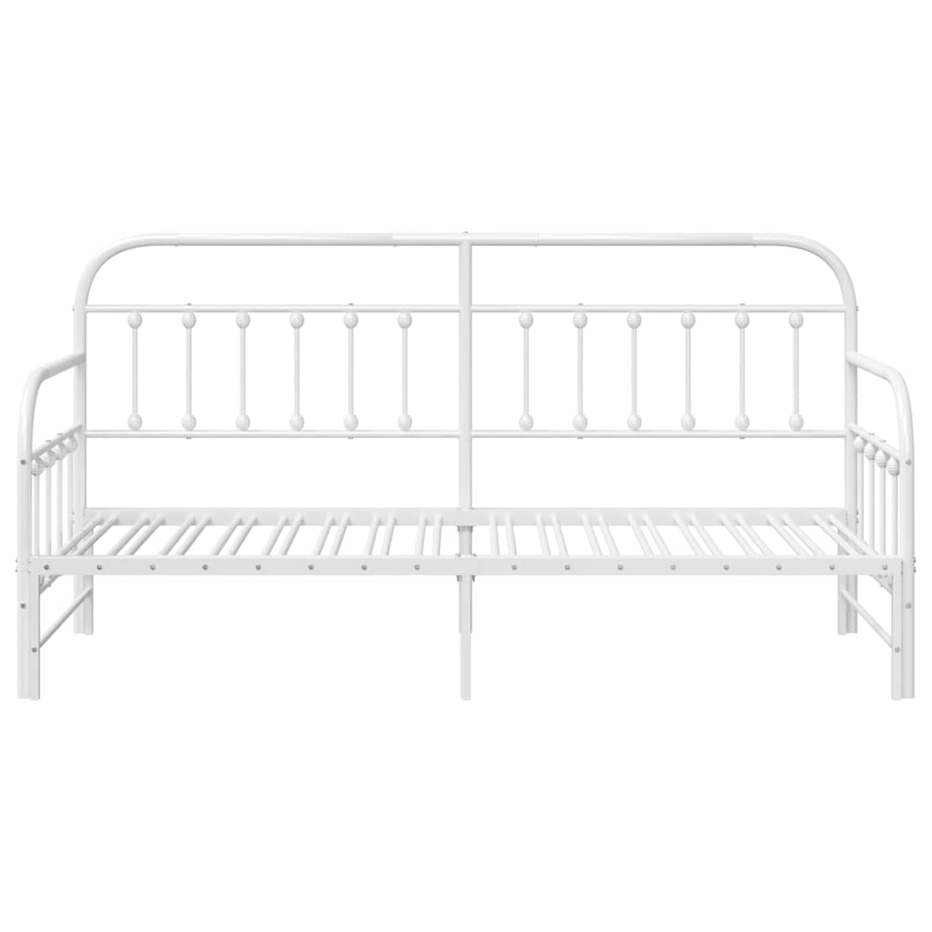 Dagsengramme Hvid 80 x 200 cm Pulverlakeret stål