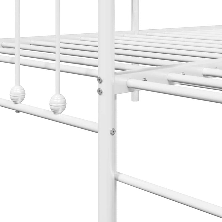 Dagsengramme Hvid 100 x 190 cm Pulverlakeret stål