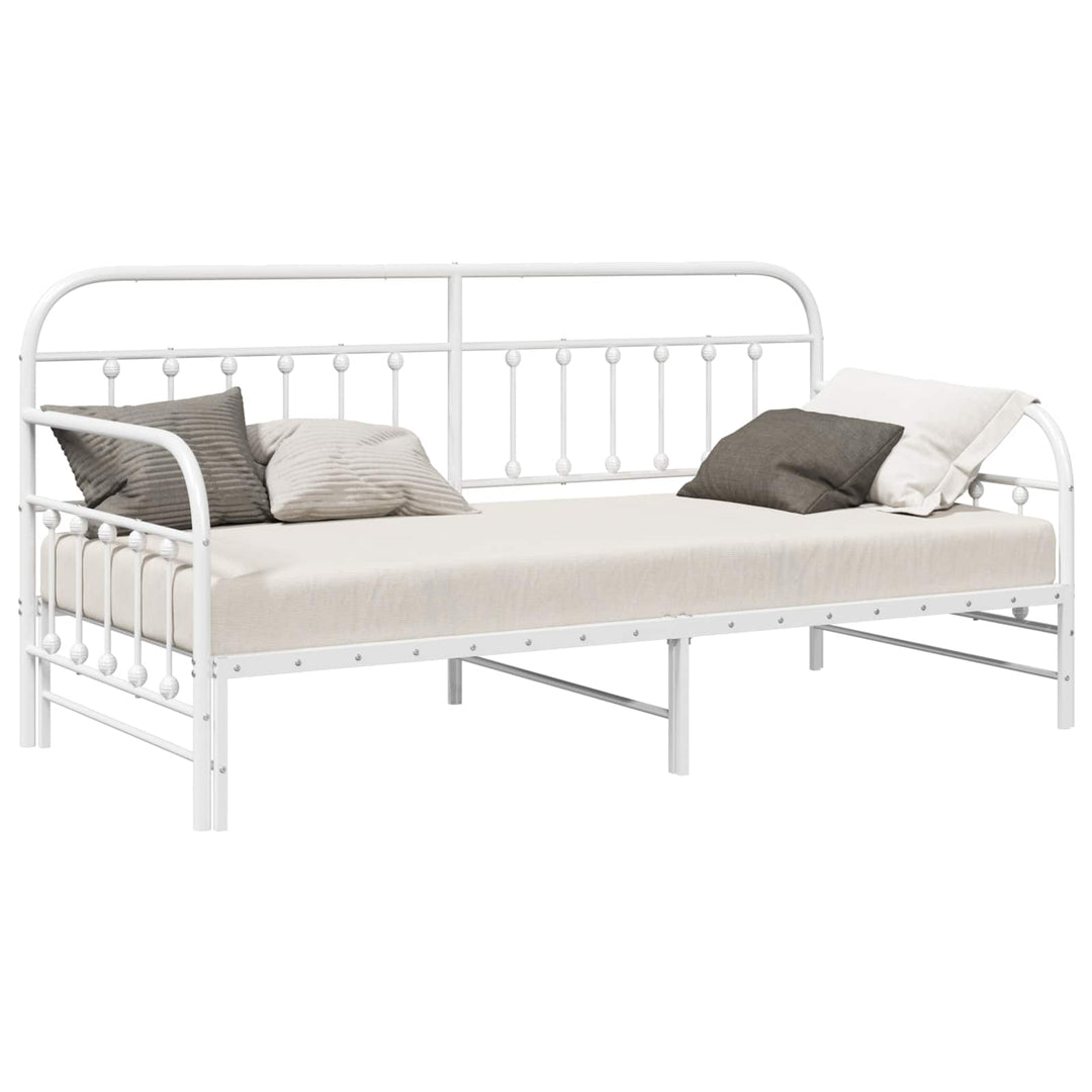 Dagsengramme Hvid 100 x 190 cm Pulverlakeret stål