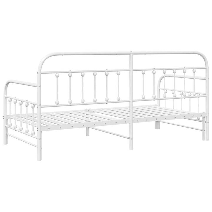 Dagsengramme Hvid 100 x 190 cm Pulverlakeret stål