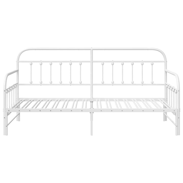 Dagsengramme Hvid 100 x 190 cm Pulverlakeret stål