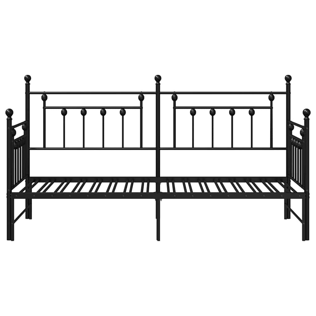 Dagsengramme Sort 75 x 190 cm Stål