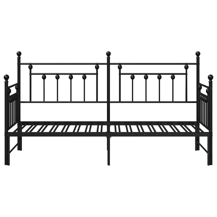 Dagsengramme Sort 75 x 190 cm Stål