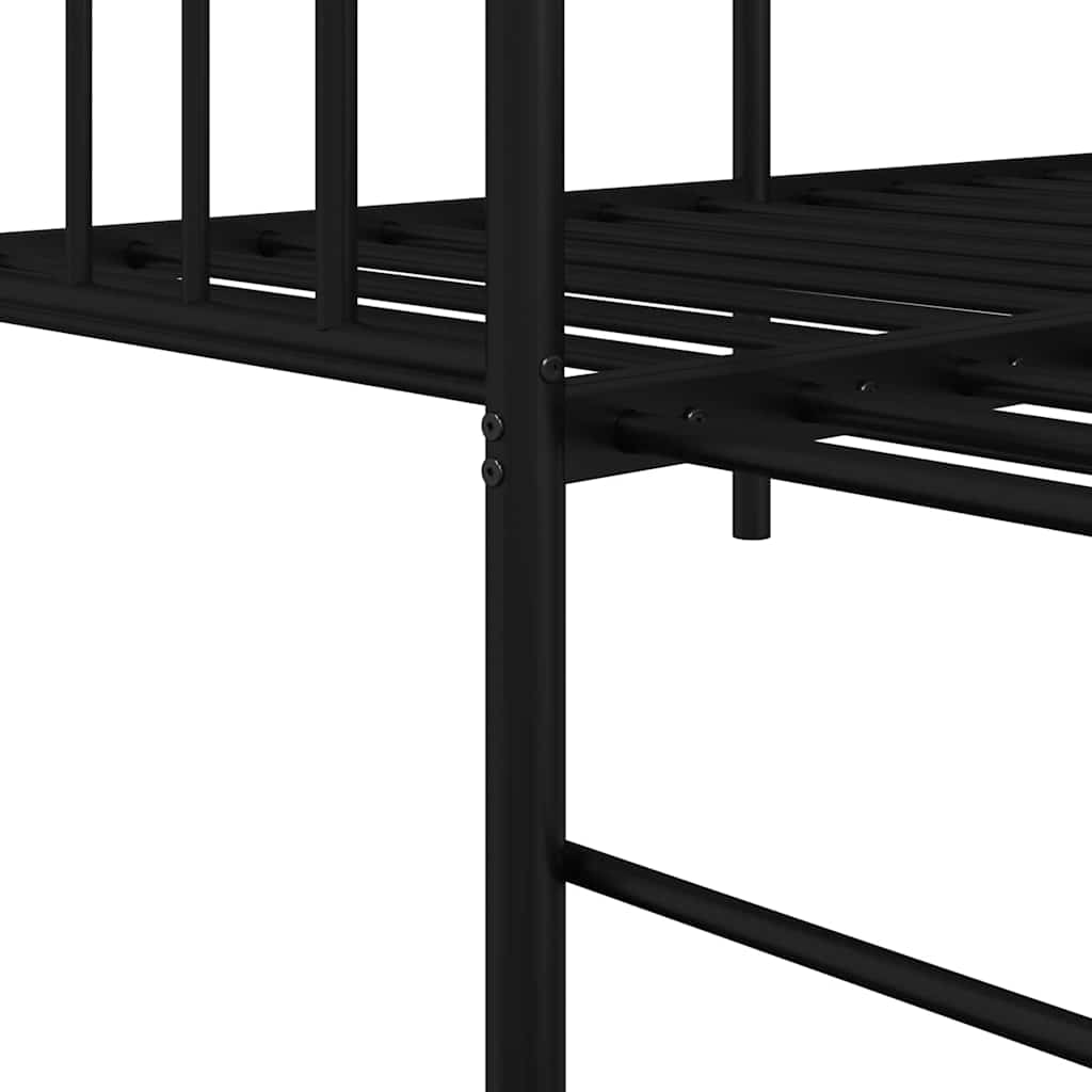 Dagsengramme Sort 80 x 200 cm Stål