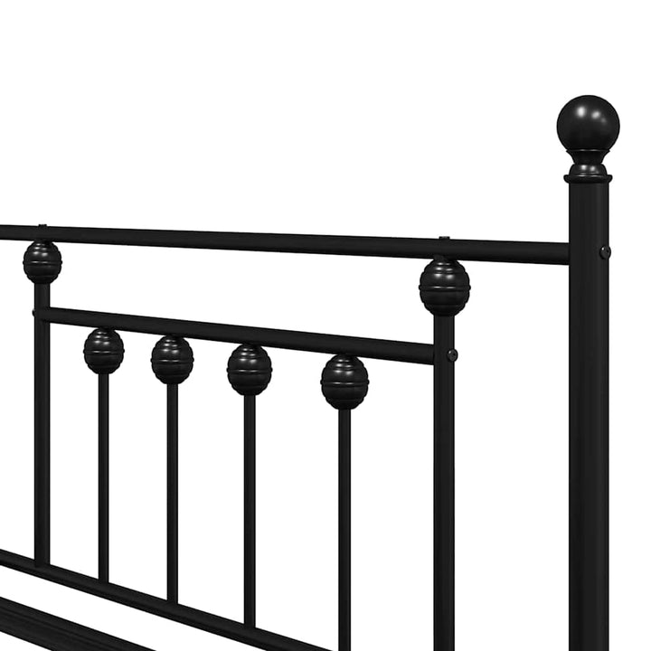Dagsengramme Sort 90 x 190 cm Stål