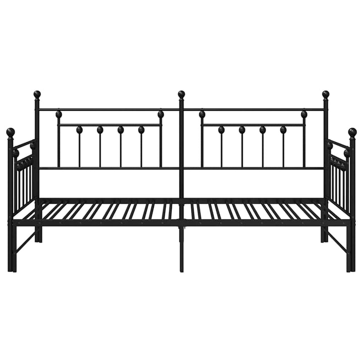 Dagsengramme Sort 90 x 200 cm Stål