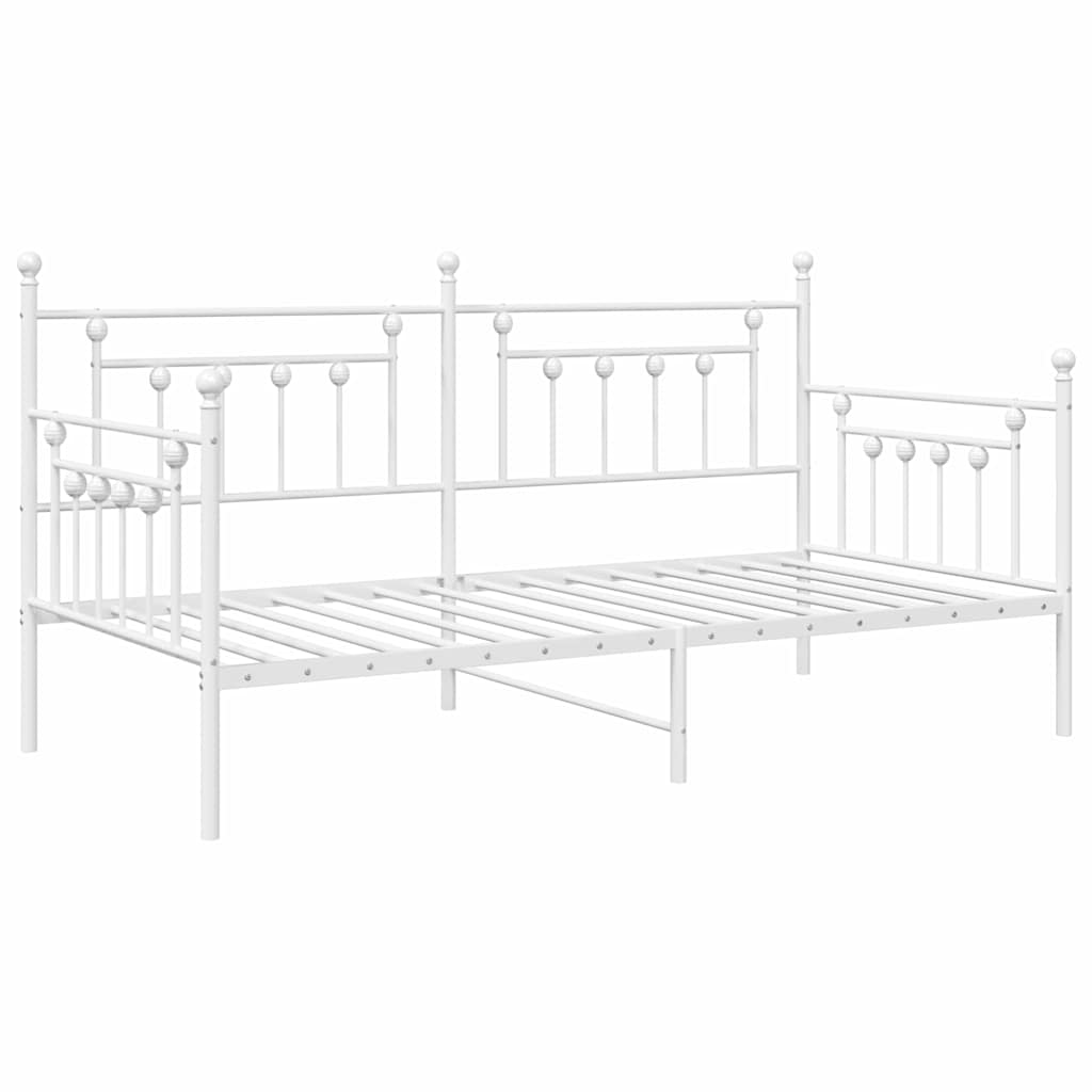 Dagsengramme Hvid 100 x 190 cm Stål