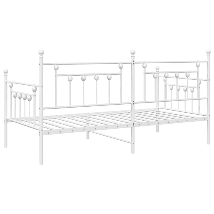 Dagsengramme Hvid 100 x 190 cm Stål