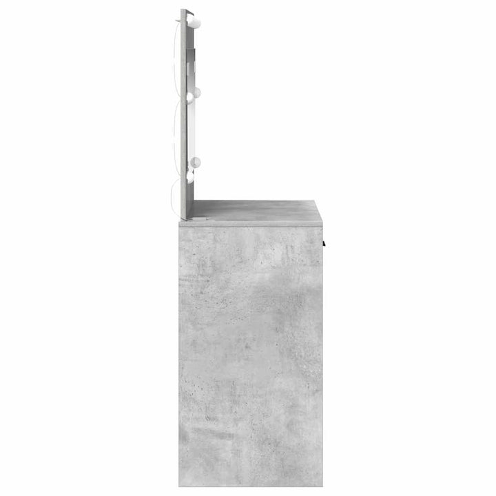 Klædeskab Beton Grå 78,5 x 41 x 135 cm Konstrueret træ