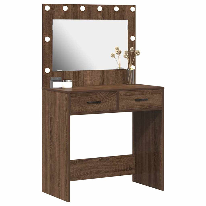 Klædeskab Brun eg 78,5 x 41 x 135 cm Konstrueret træ
