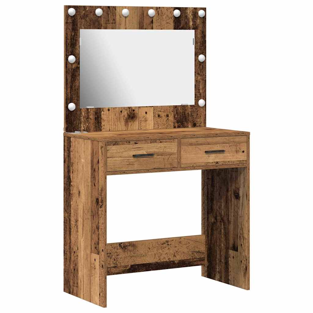 Klædeskab Gammelt træ 78,5 x 41 x 135 cm Konstrueret træ