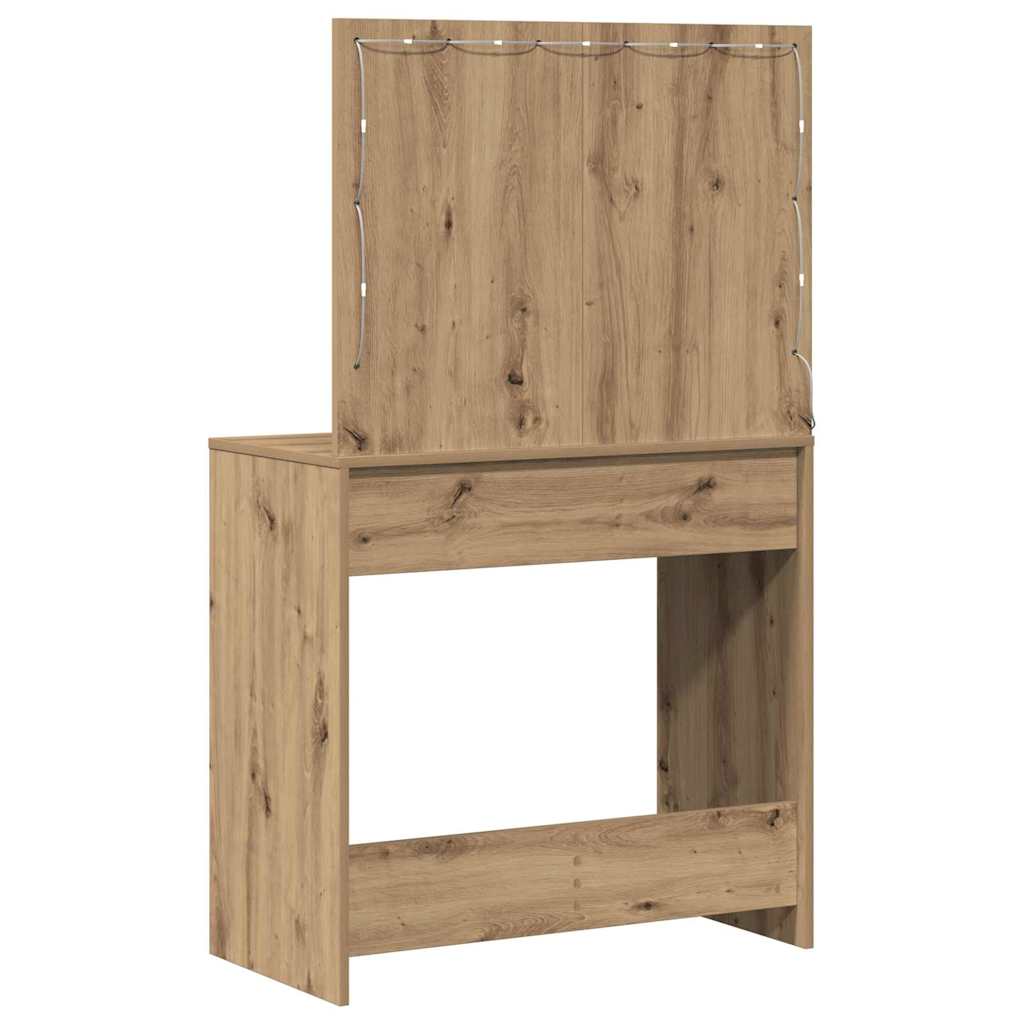 Klædeskab Artisan Egetræ 78,5 x 41 x 135 cm Konstrueret træ