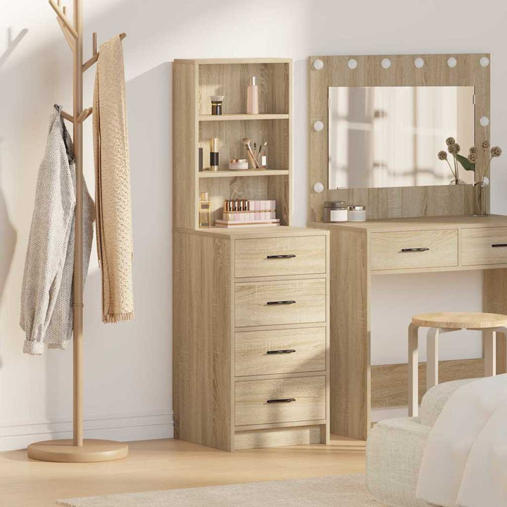 Highboard Sonoma-eg 40 x 41 x 135 cm Konstrueret træ