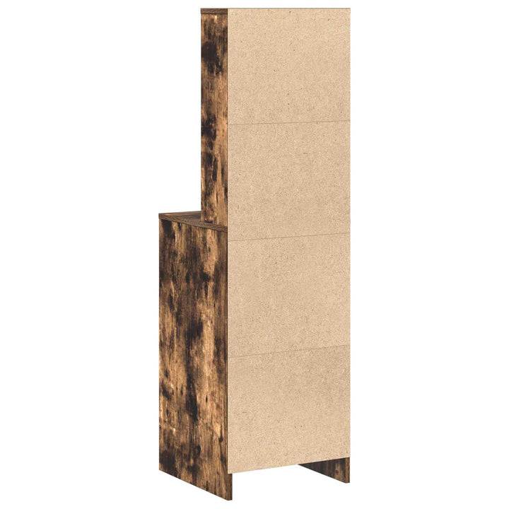 Highboard med skuffe Røget eg 40 x 41 x 135 cm Konstrueret træ