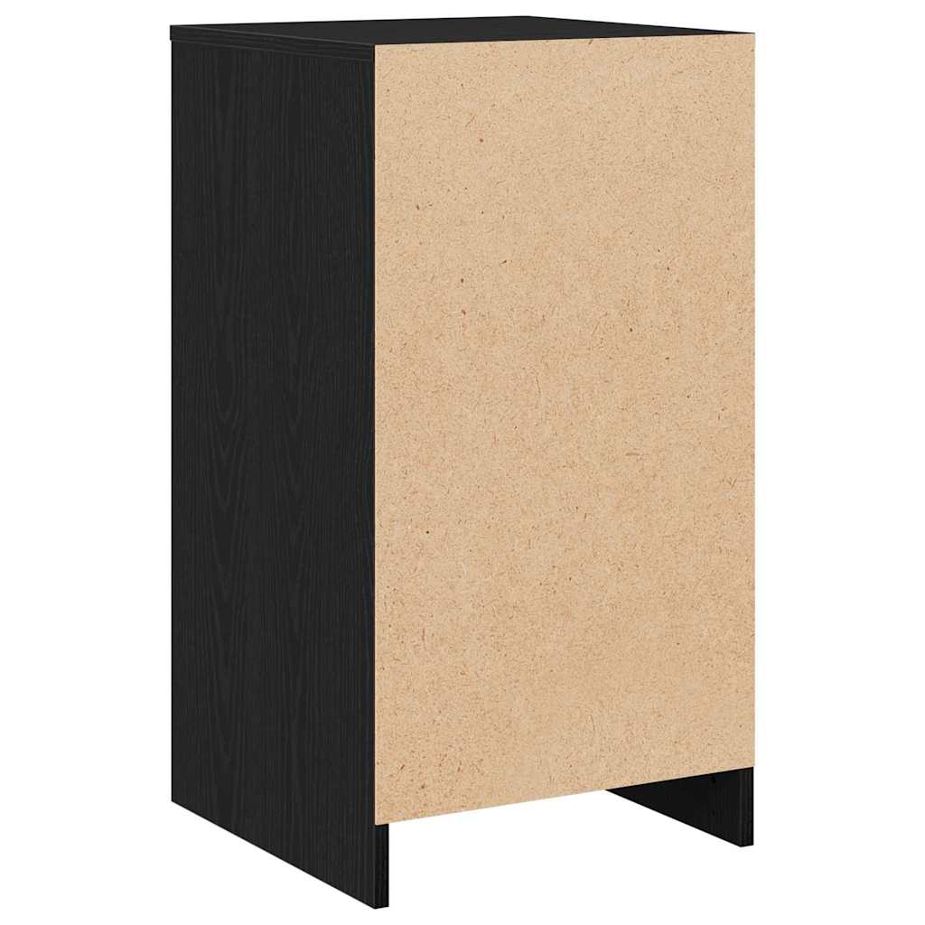 Sideboard med skuffe Sort eg 40 x 41 x 75 cm Konstrueret træ