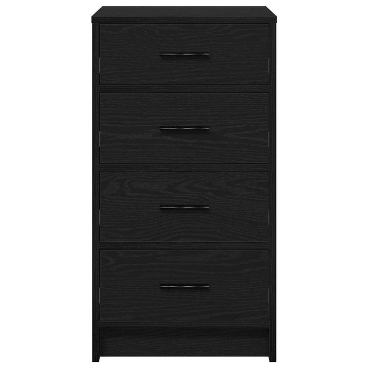 Sideboard med skuffe Sort eg 40 x 41 x 75 cm Konstrueret træ