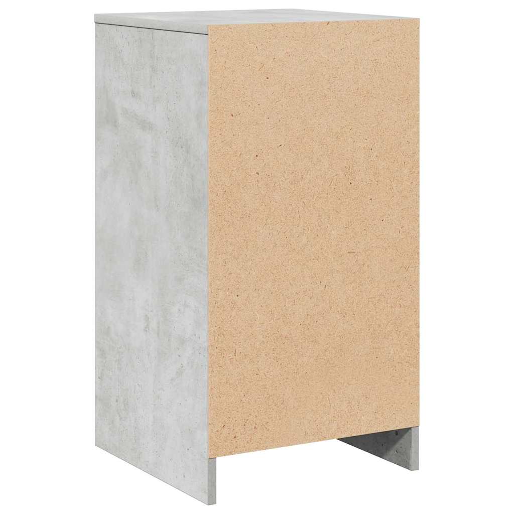 Sideboard med skuffe Betongrå 40 x 41 x 75 cm Konstrueret træ