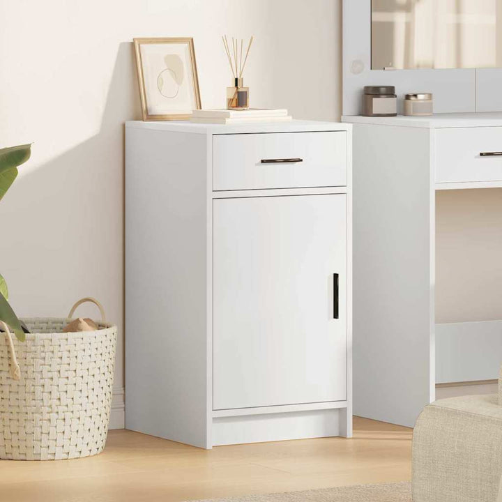 Sideboard Hvid 40 x 40.5 x 75 cm Konstrueret træ