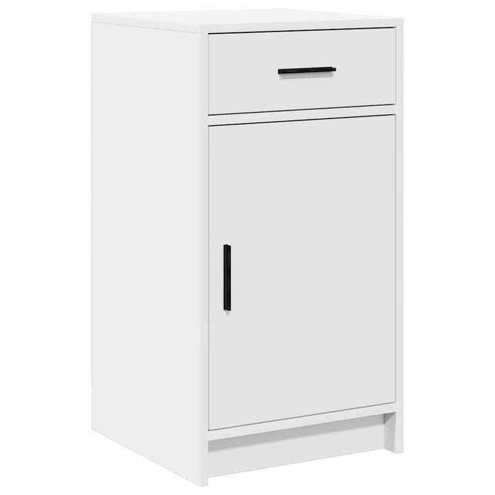 Sideboard med skuffe Hvid 40 x 40.5 x 75 cm Konstrueret træ
