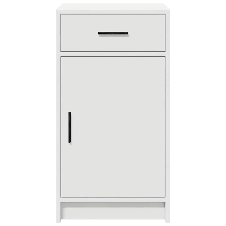 Sideboard med skuffe Hvid 40 x 40.5 x 75 cm Konstrueret træ