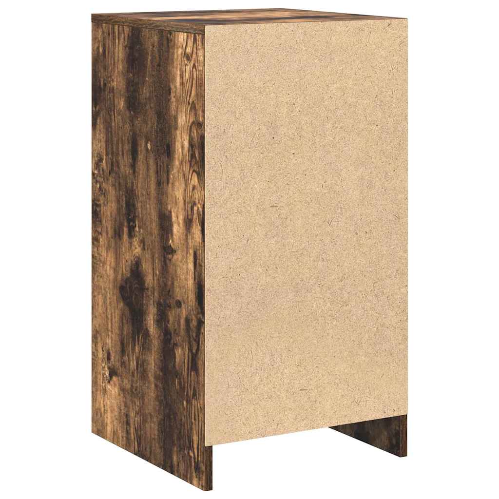 Sideboard med skuffe Røget eg 40 x 40.5 x 75 cm Konstrueret træ