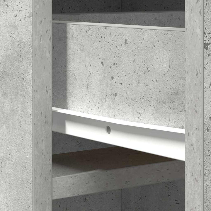 Highboard Beton Grå 41 x 40 x 135 cm Konstrueret træ
