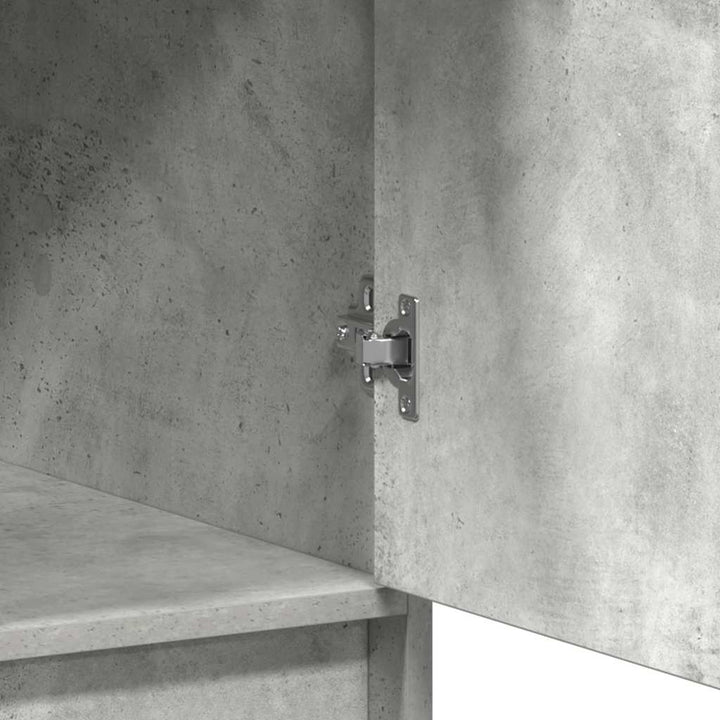 Highboard Beton Grå 41 x 40 x 135 cm Konstrueret træ