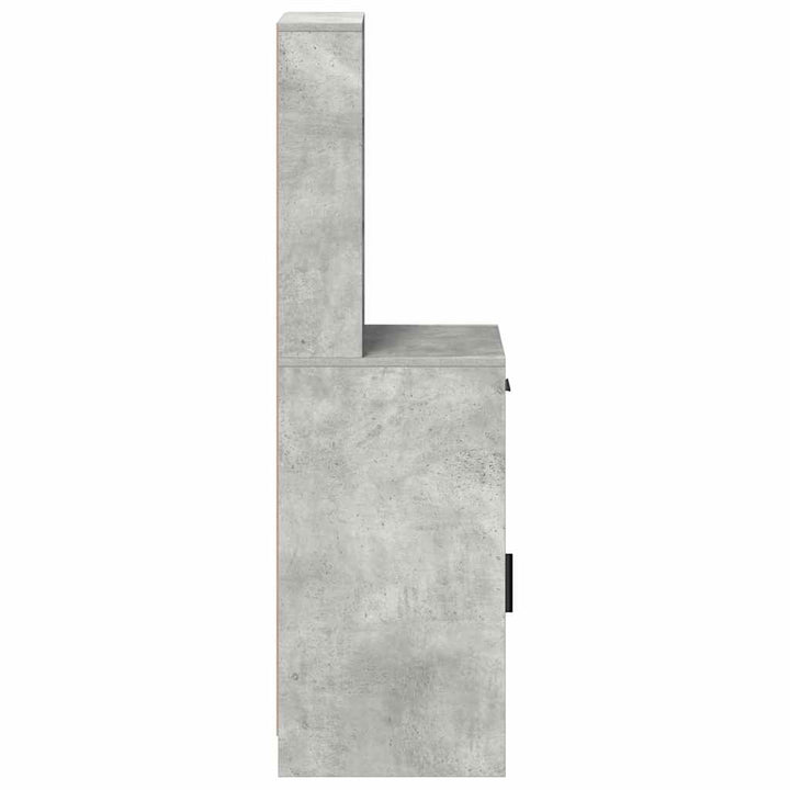 Highboard Beton Grå 40 x 40,5 x 135 cm Konstrueret træ