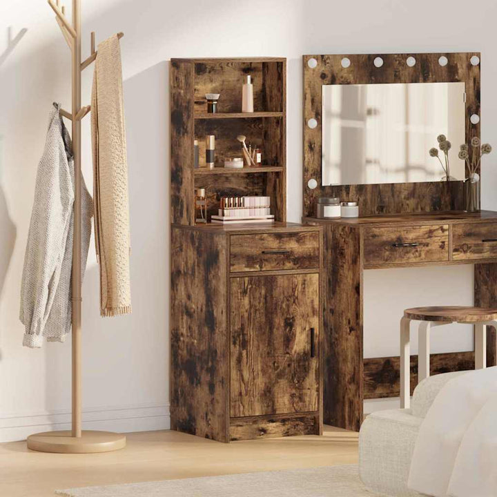 Highboard Røget eg 40 x 40,5 x 135 cm Konstrueret træ