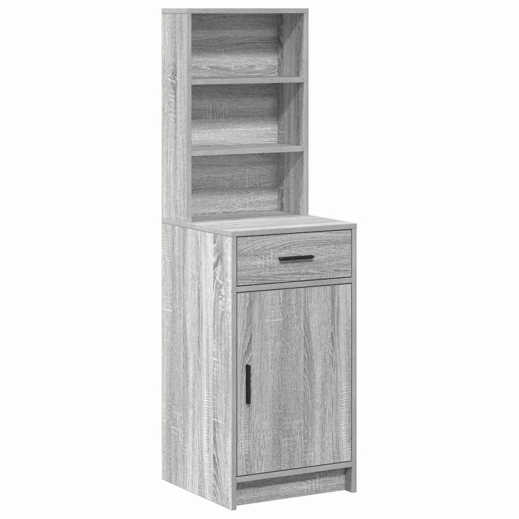 Highboard Grå Sonoma 40 x 40,5 x 135 cm Konstrueret træ