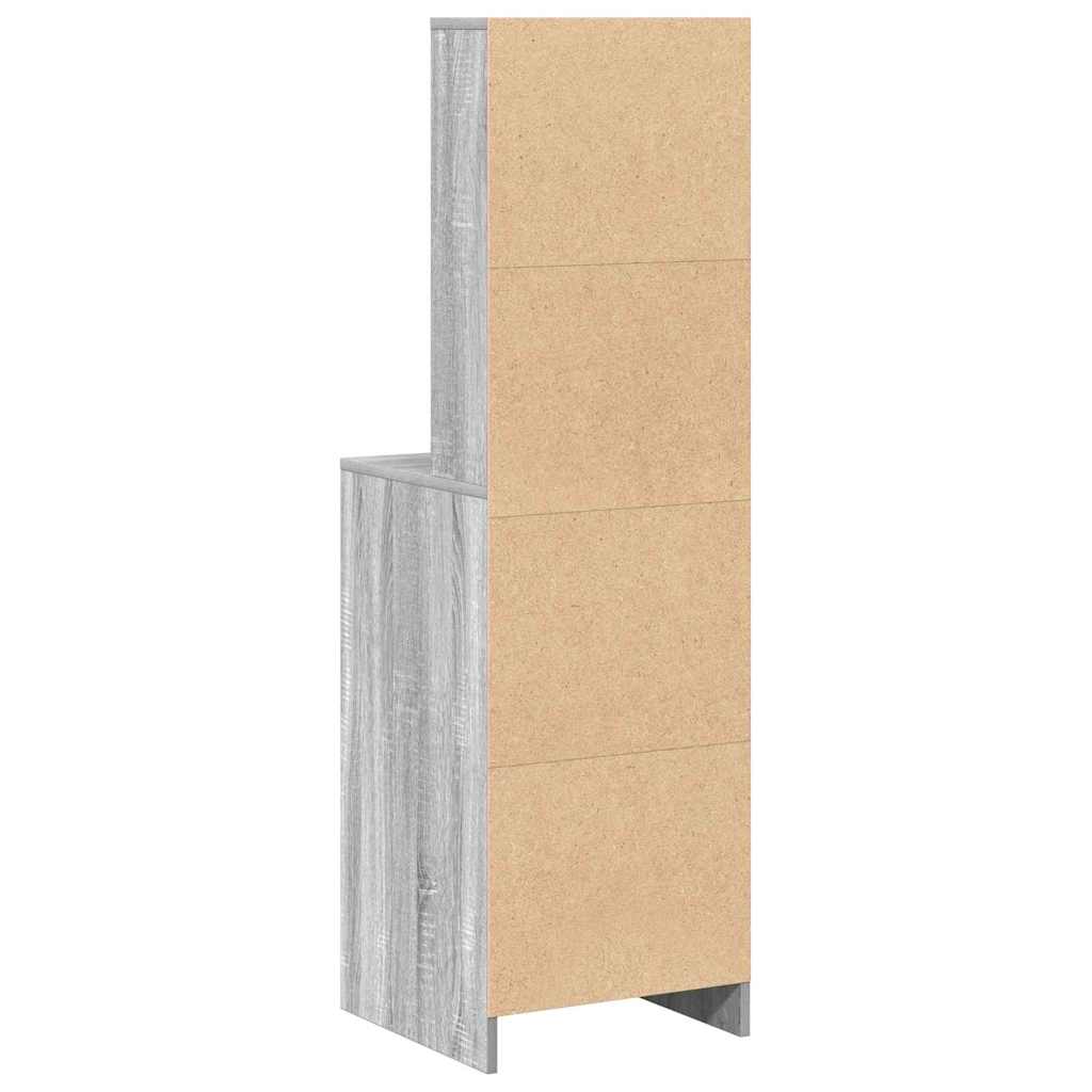 Highboard Grå Sonoma 40 x 40,5 x 135 cm Konstrueret træ