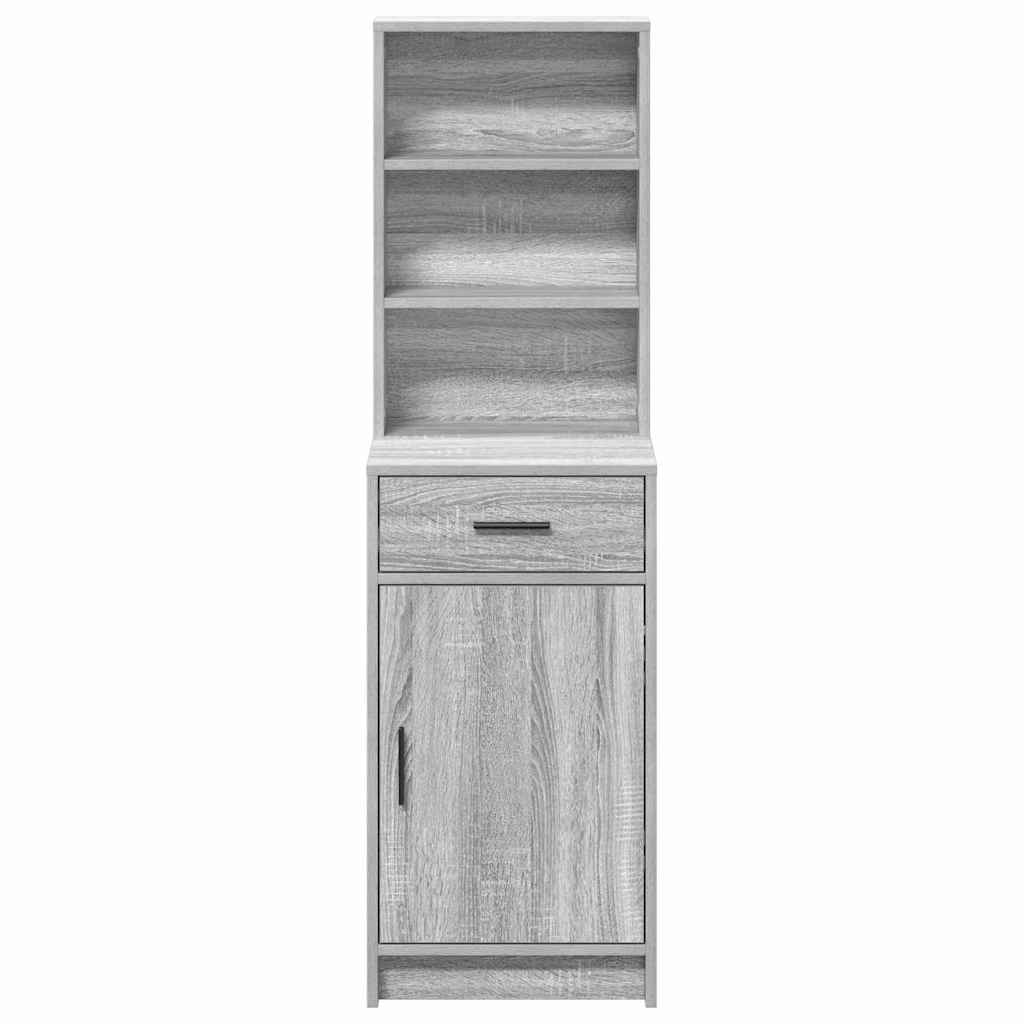 Highboard Grå Sonoma 40 x 40,5 x 135 cm Konstrueret træ