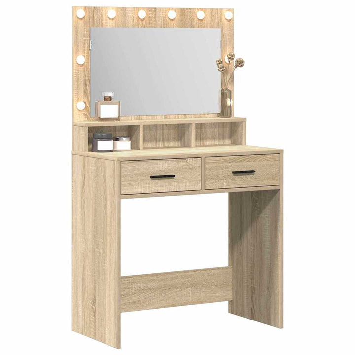 Klædeskab med skuffe Sonoma eg 79 x 41 x 135 cm Konstrueret træ