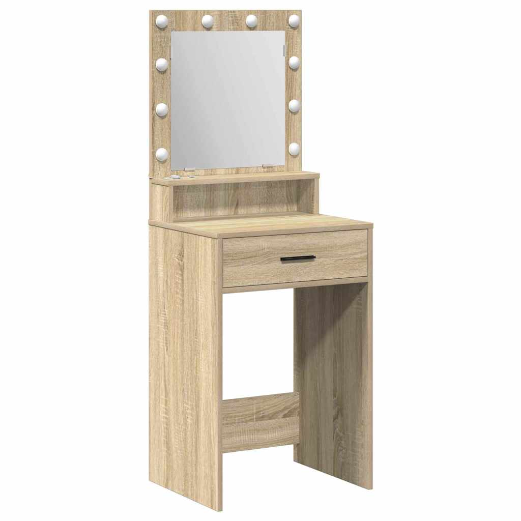 Klædeskab med skuffe Sonoma eg 50 x 41 x 135 cm Konstrueret træ